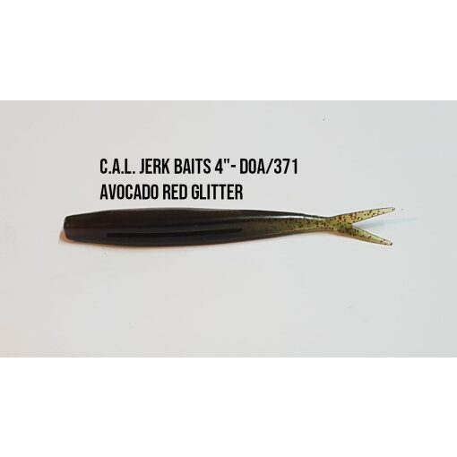 C.A.L. Jerk Baits 4- DOA/371 Avocado Red Glitter - Espaço Pesca