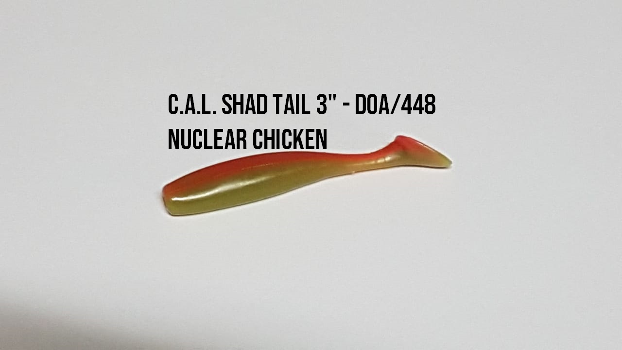 Cal Shad Tail 3 Doa448 Nuclear Chicken Espaço Pesca