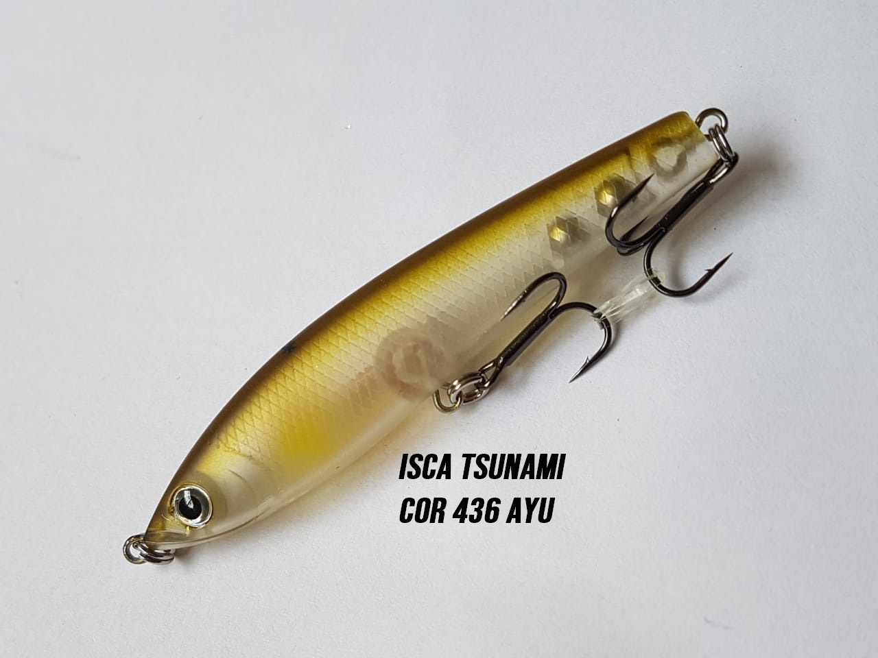 Tsunami - 7,5 cm/6gr - Lizard Fishing - Cor 436 Ayu
